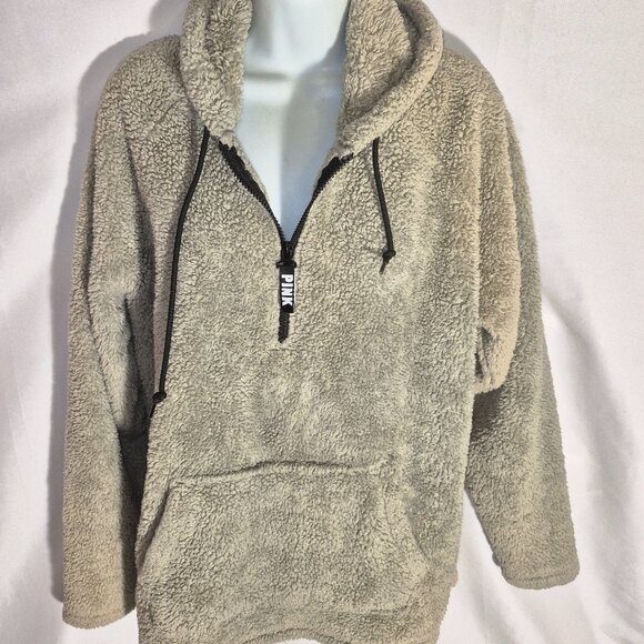 PINK by Victoria's Secret Hooded jacket, zippered bust, pouch pockets, size Med. - Picture 11 of 16